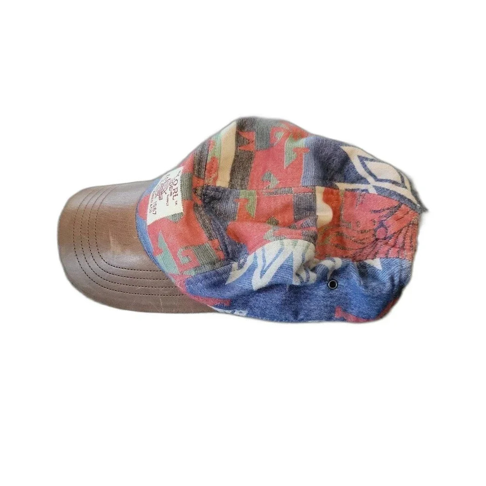 POLO RALPH LAUREN Beacon Sportsman Hat Leather Aztec Southwestern Serape - Picture 4 of 10